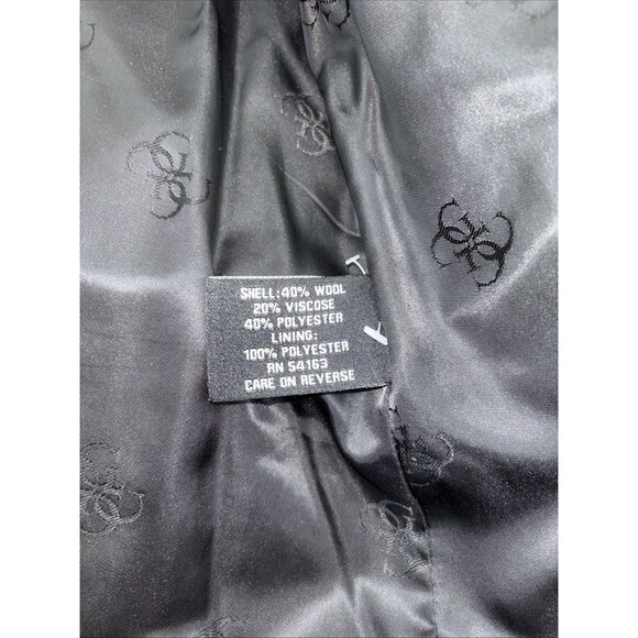 Guess Women’s Size Small Double Breasted Gray Wool Blend Short Style Lined Coat - Picture 6 of 10